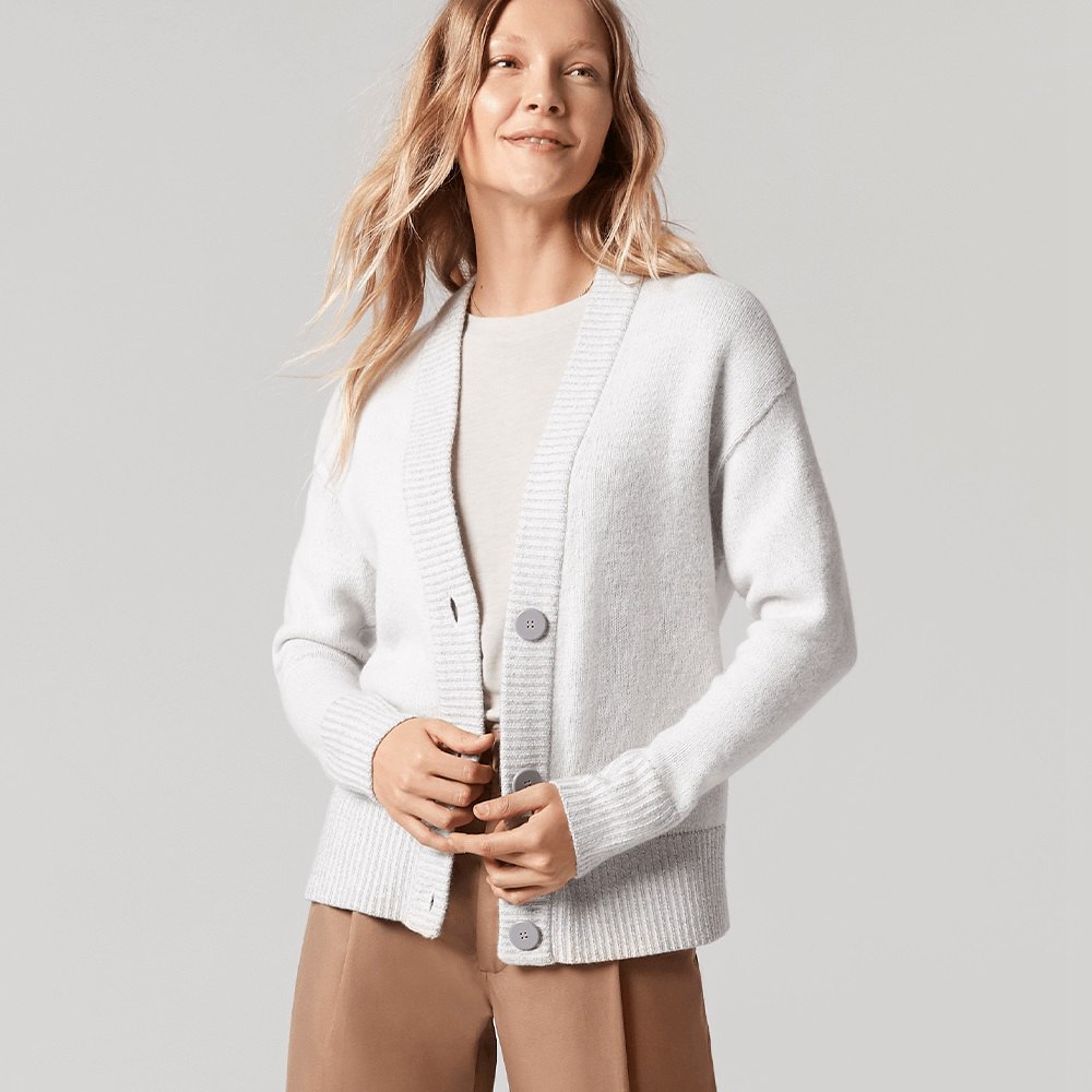 Allbirds Women's Sweaters White - Wool Cardi - 24651ESOC